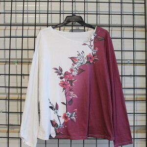 Shien - Asymmetrical neck Blouse - size XXL